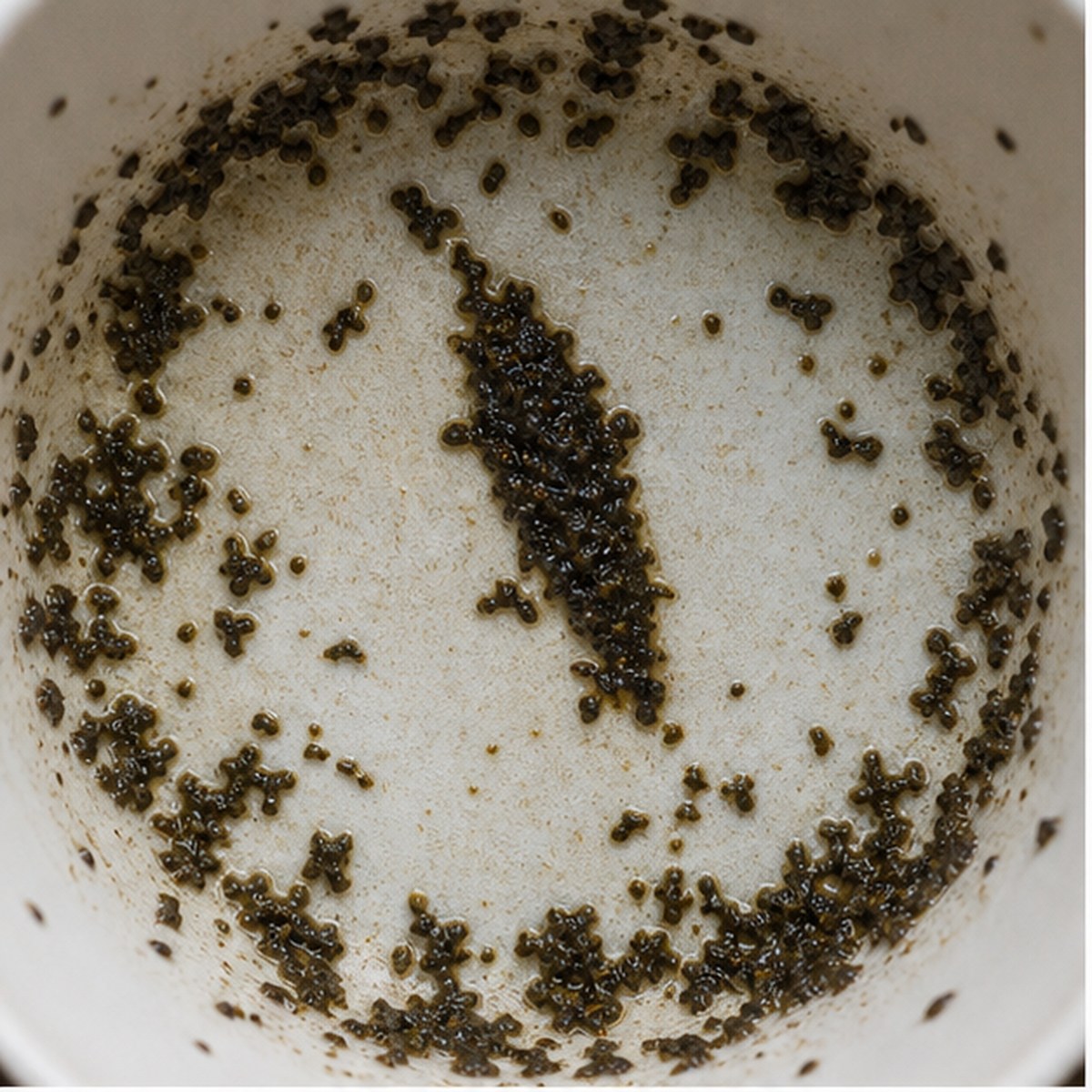 Torpedo tea leaf reading cup example