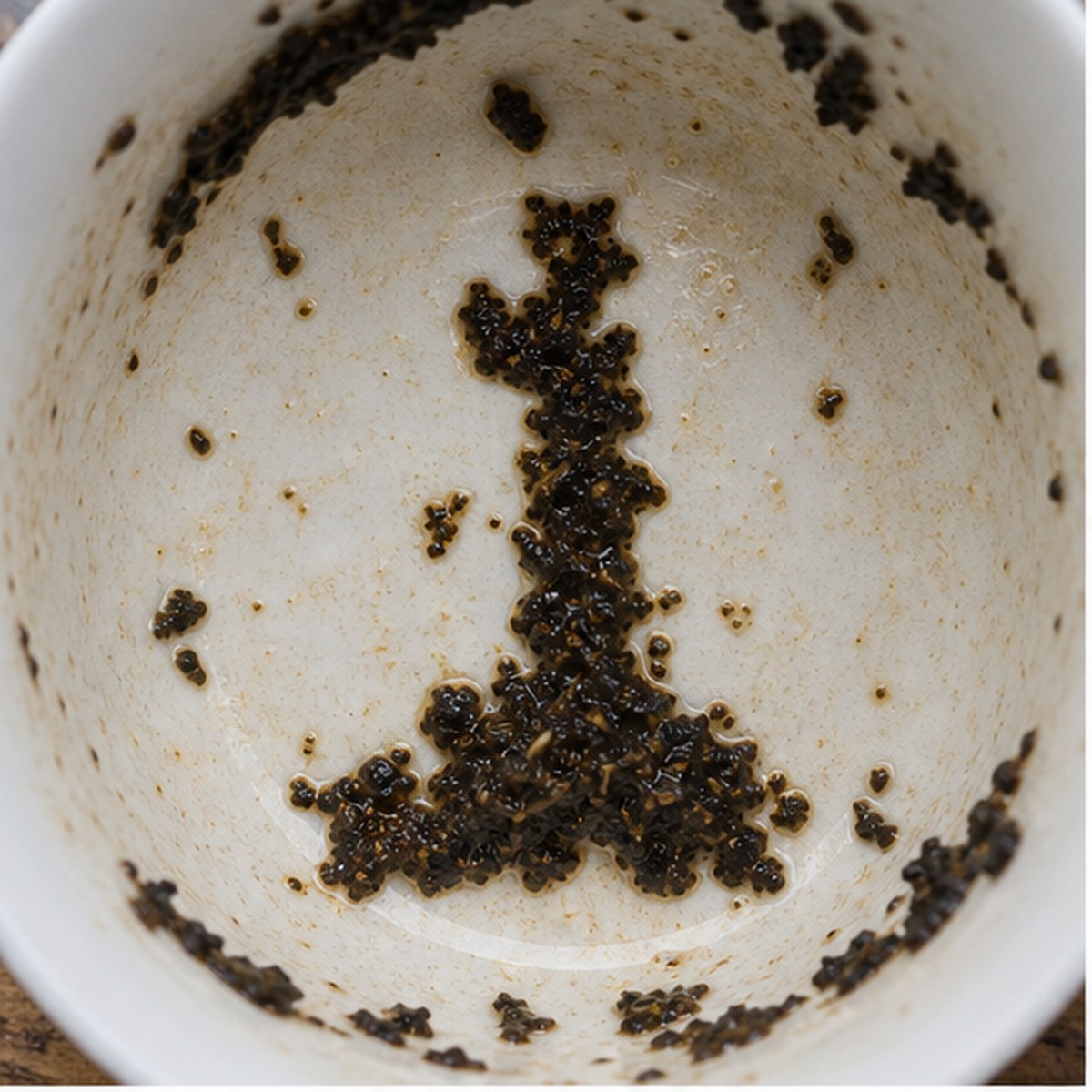 Tower tea leaf reading cup example
