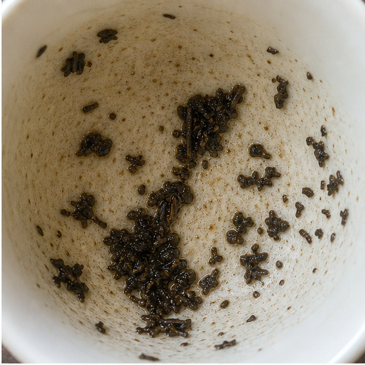 Trowel tea leaves cup variation one