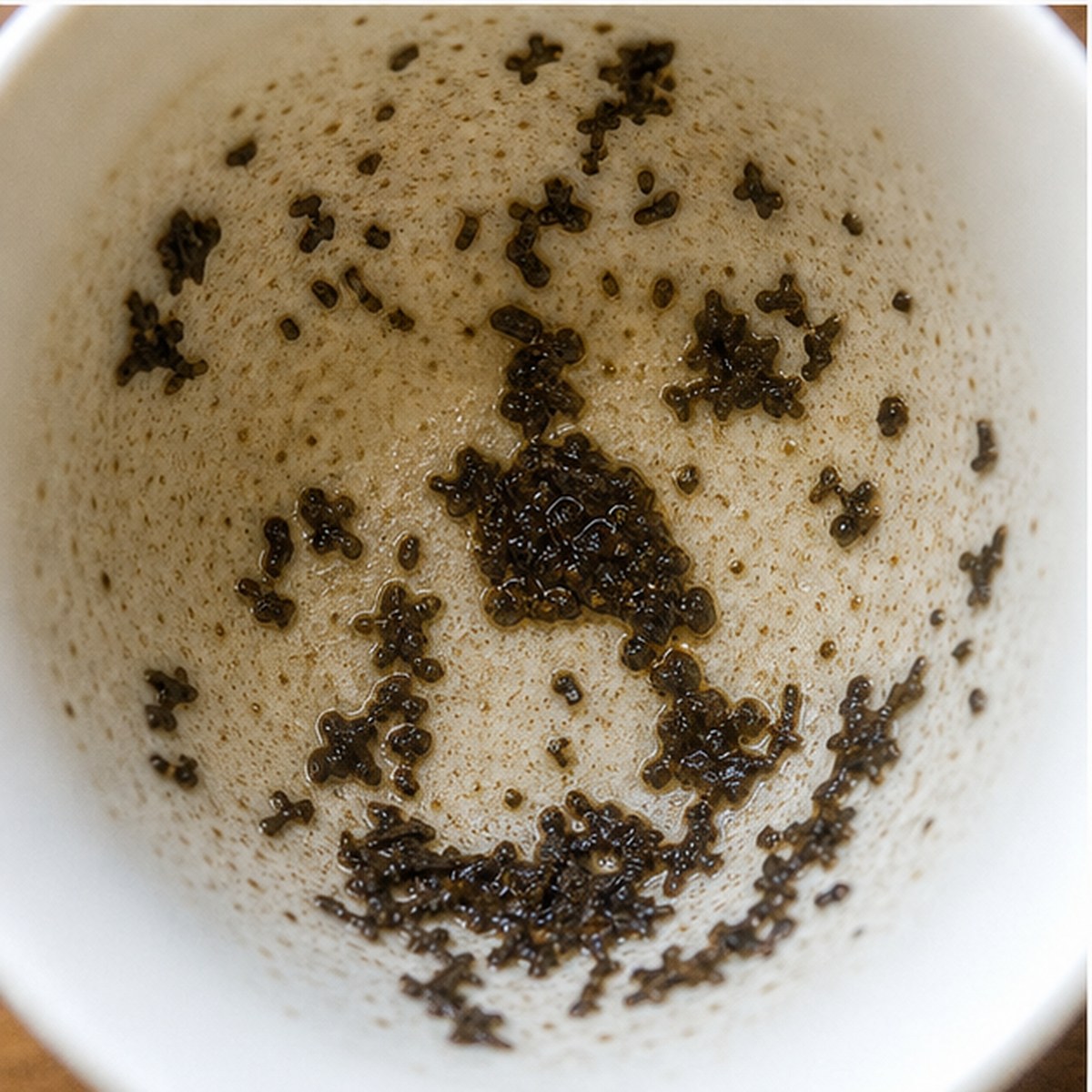 Trowel tea leaves cup variation two