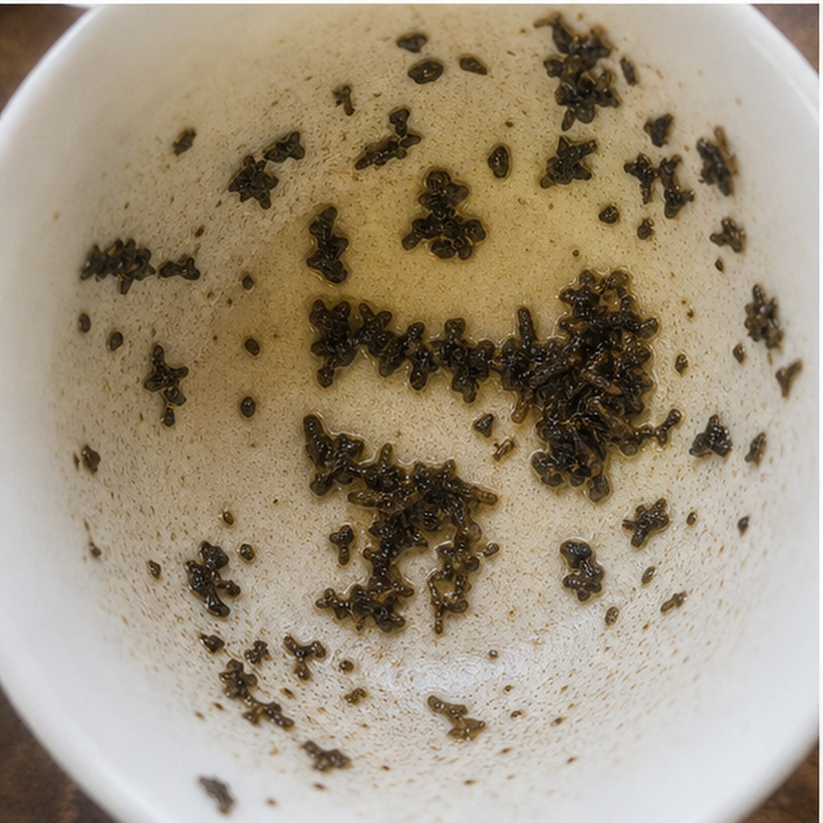 Trumpet tea leaves cup variation two