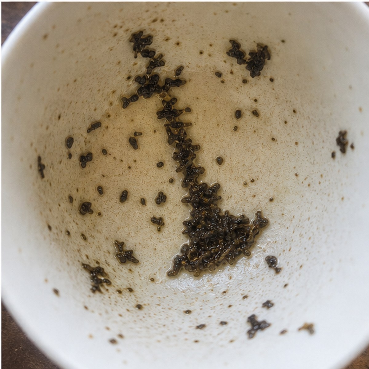 Trumpet tea leaves cup variation three