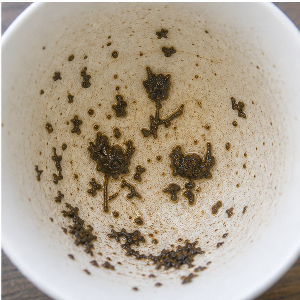 Tulips tea leaves cup variation three