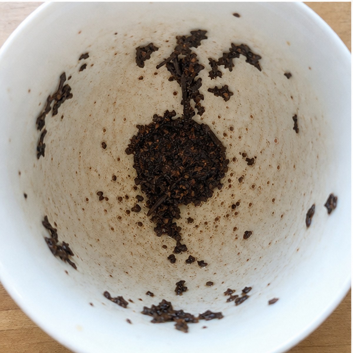 Turnip tea leaves cup variation two