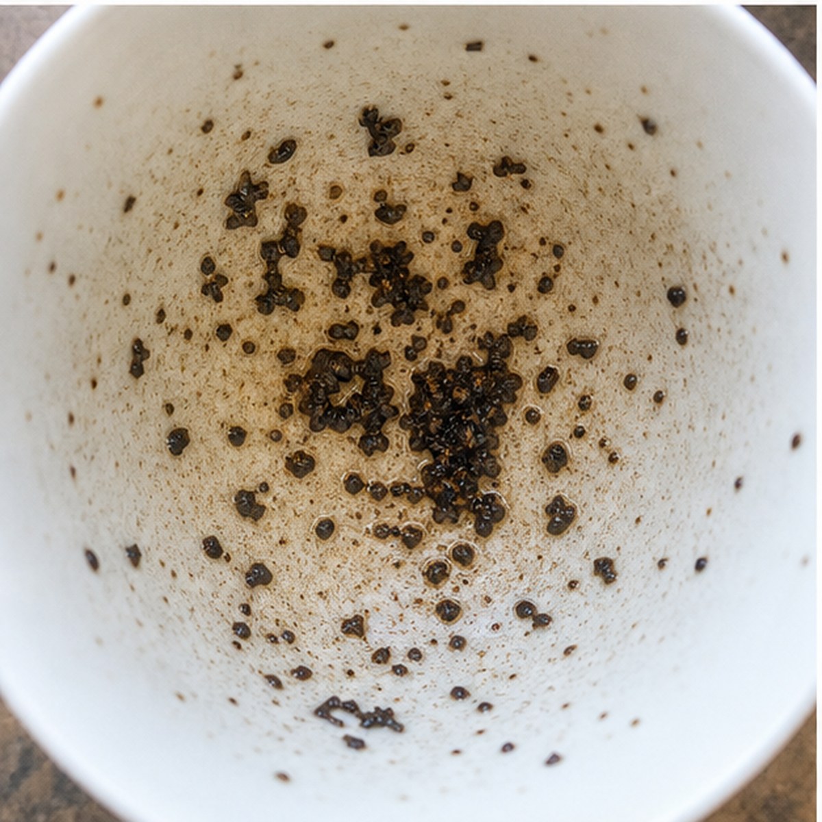 Twisted Figures tea leaves cup variation two