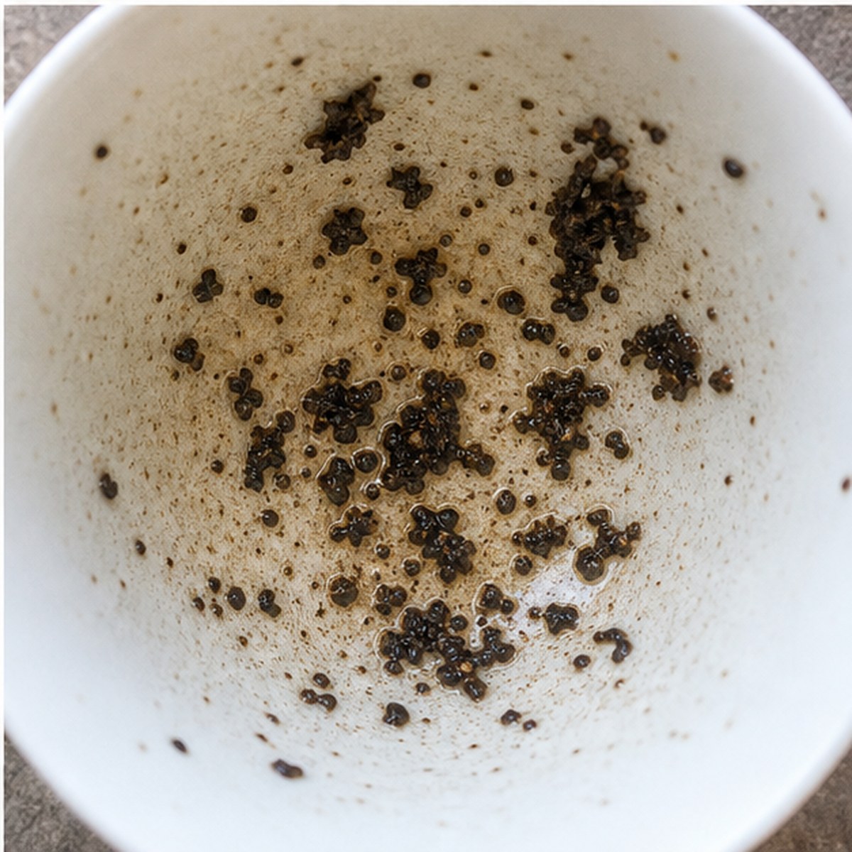 Twisted Figures tea leaves cup variation three