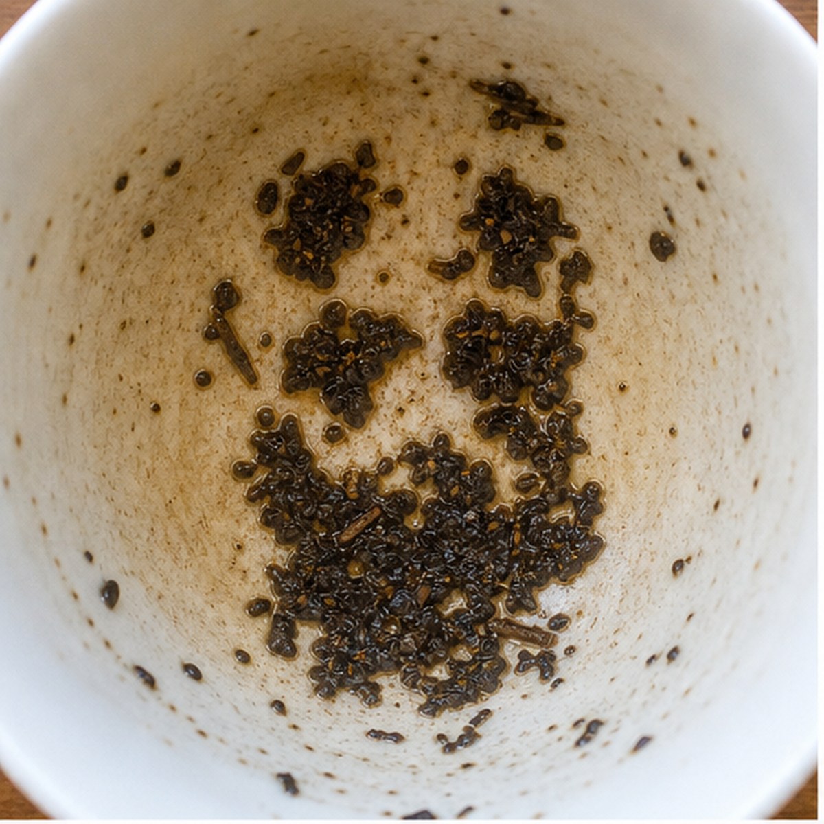 Ugly Faces tea leaf reading cup example