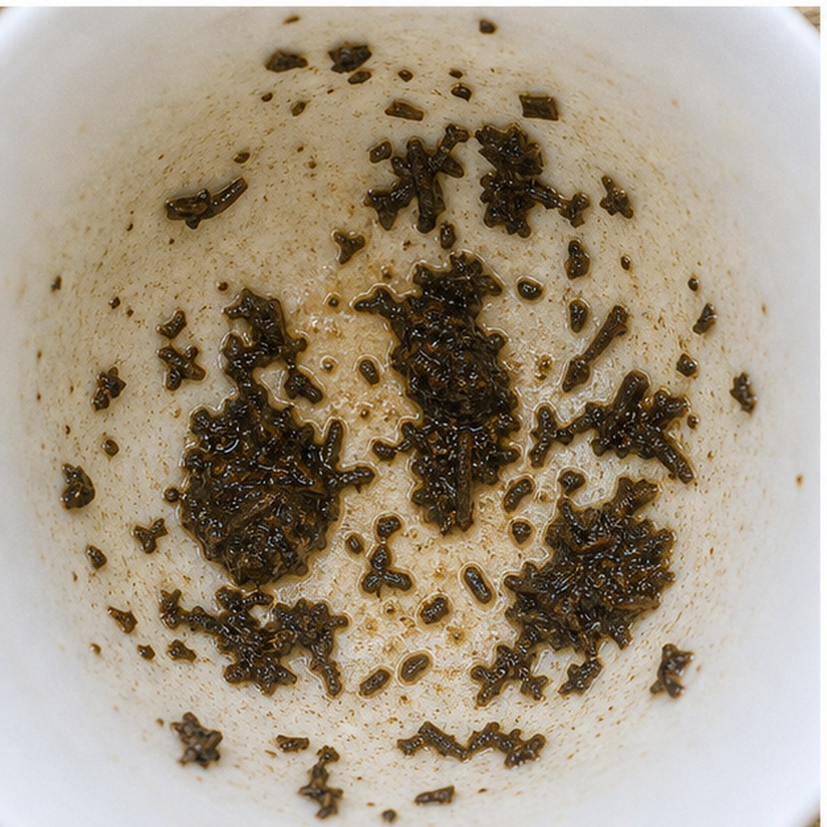 Vegetables tea leaves cup variation two