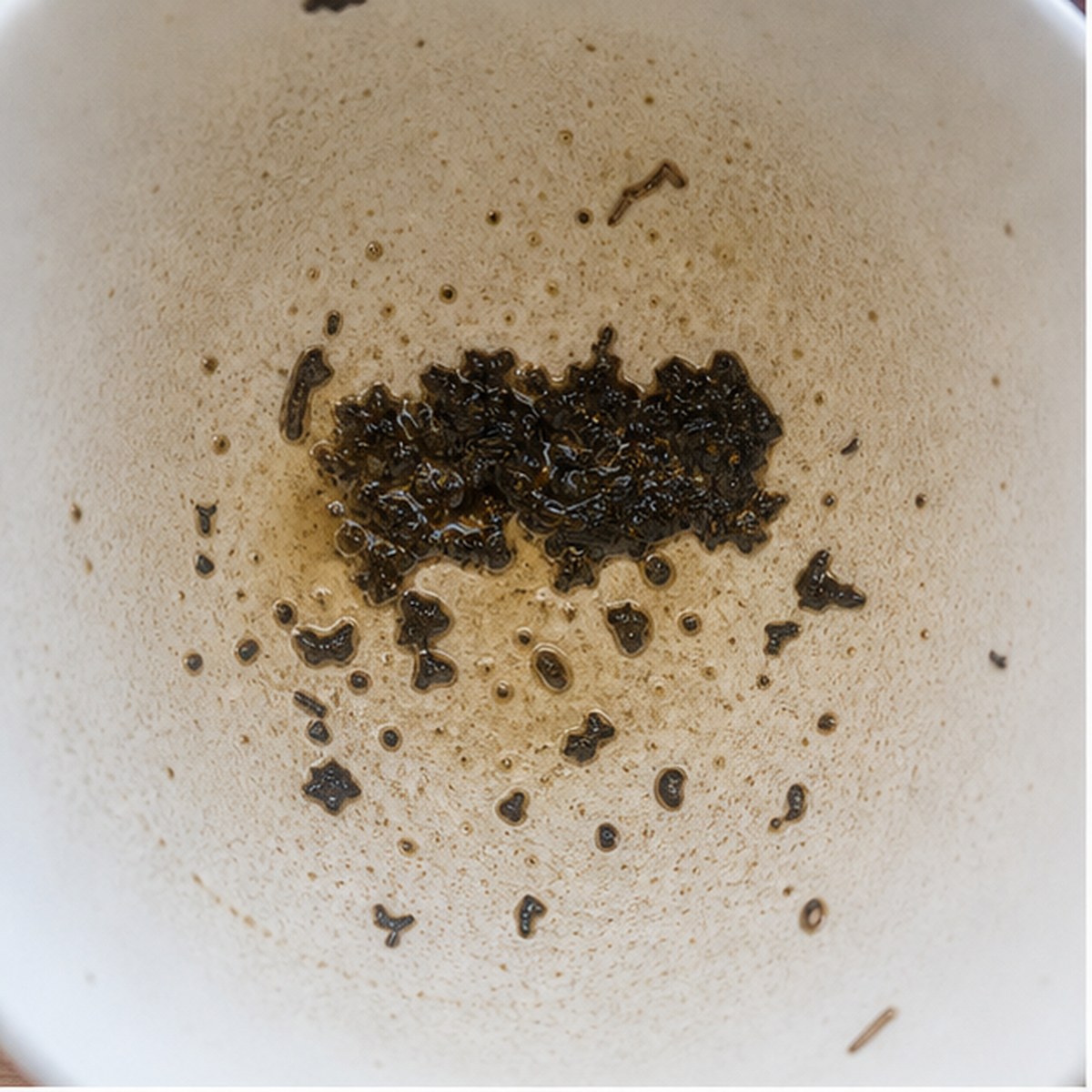 Waggon tea leaf reading cup example