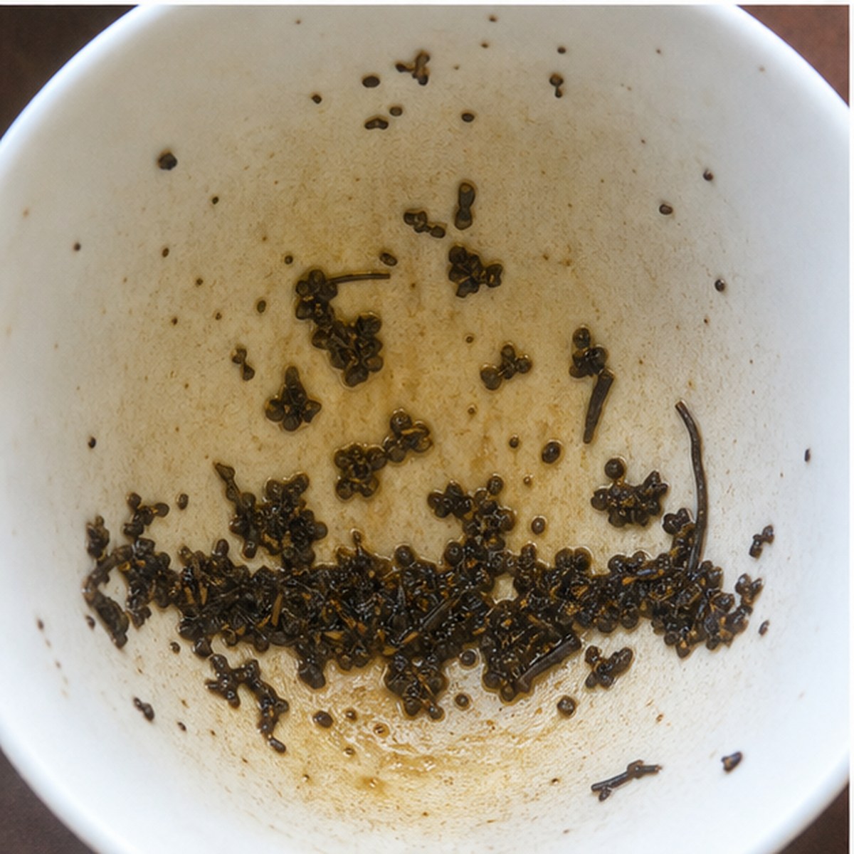 Wallflower tea leaves cup variation two