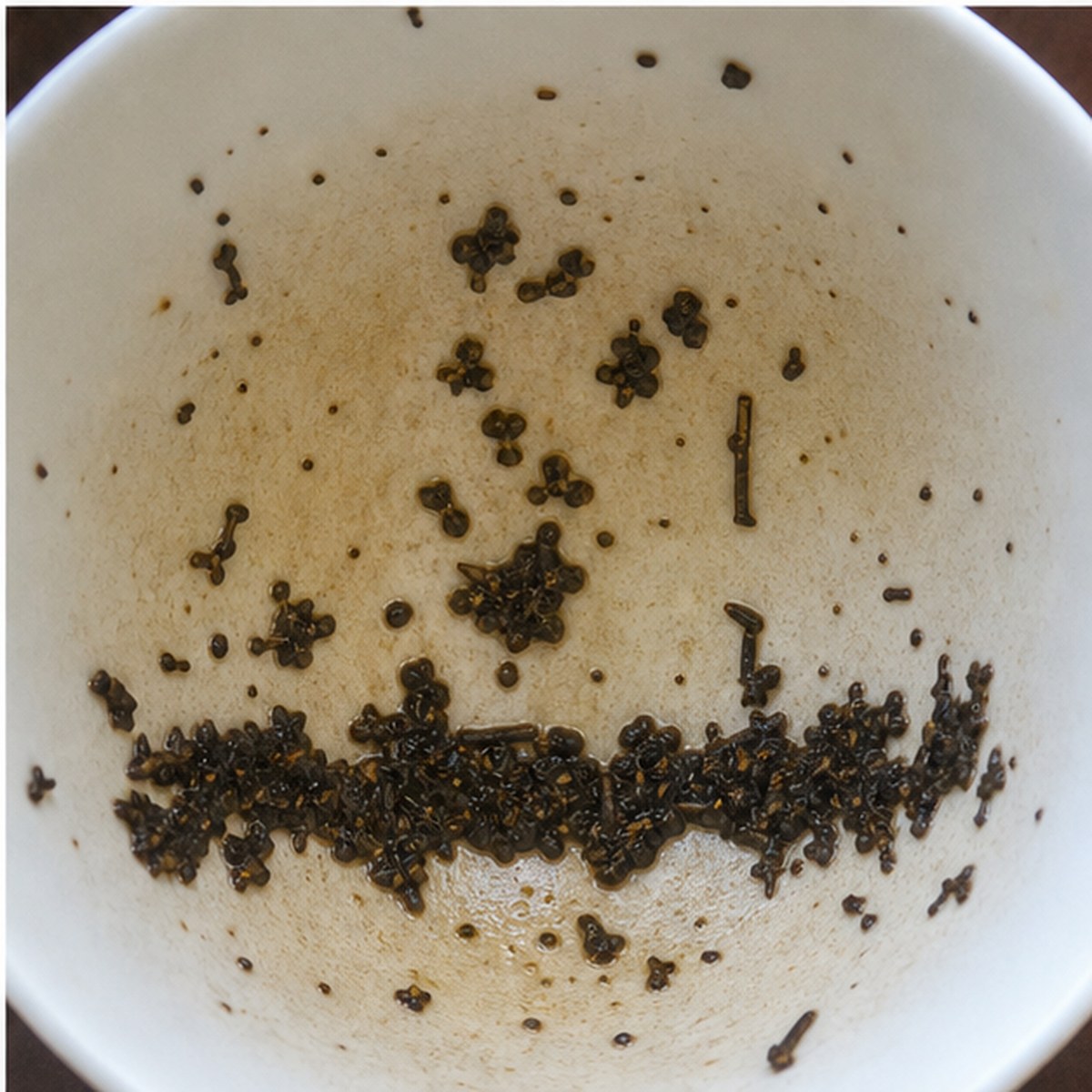 Wallflower tea leaves cup variation three