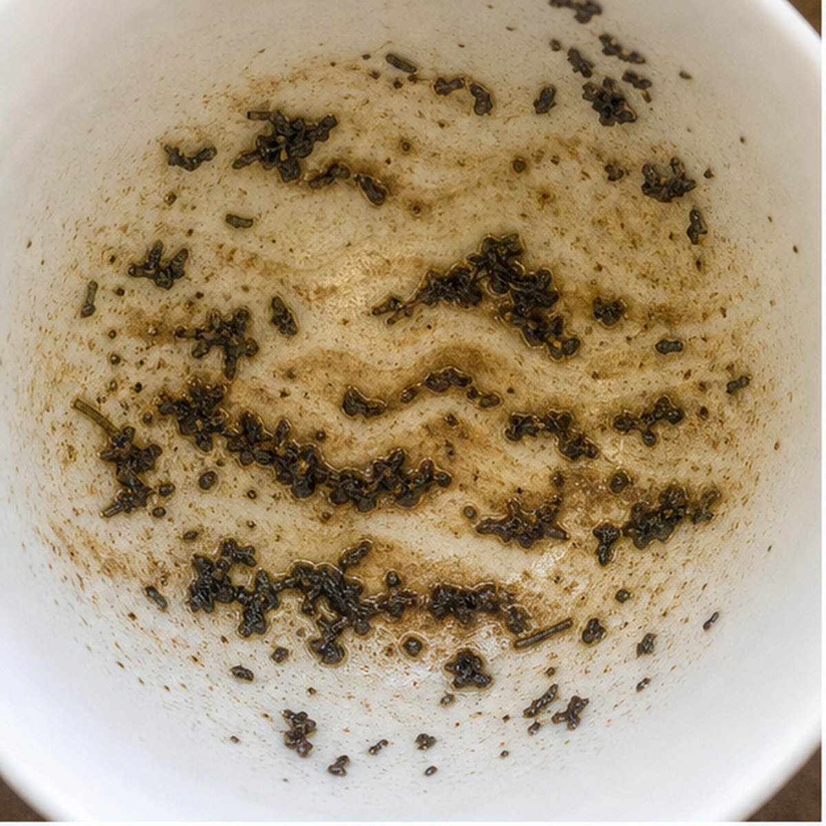 Water tea leaf reading cup example