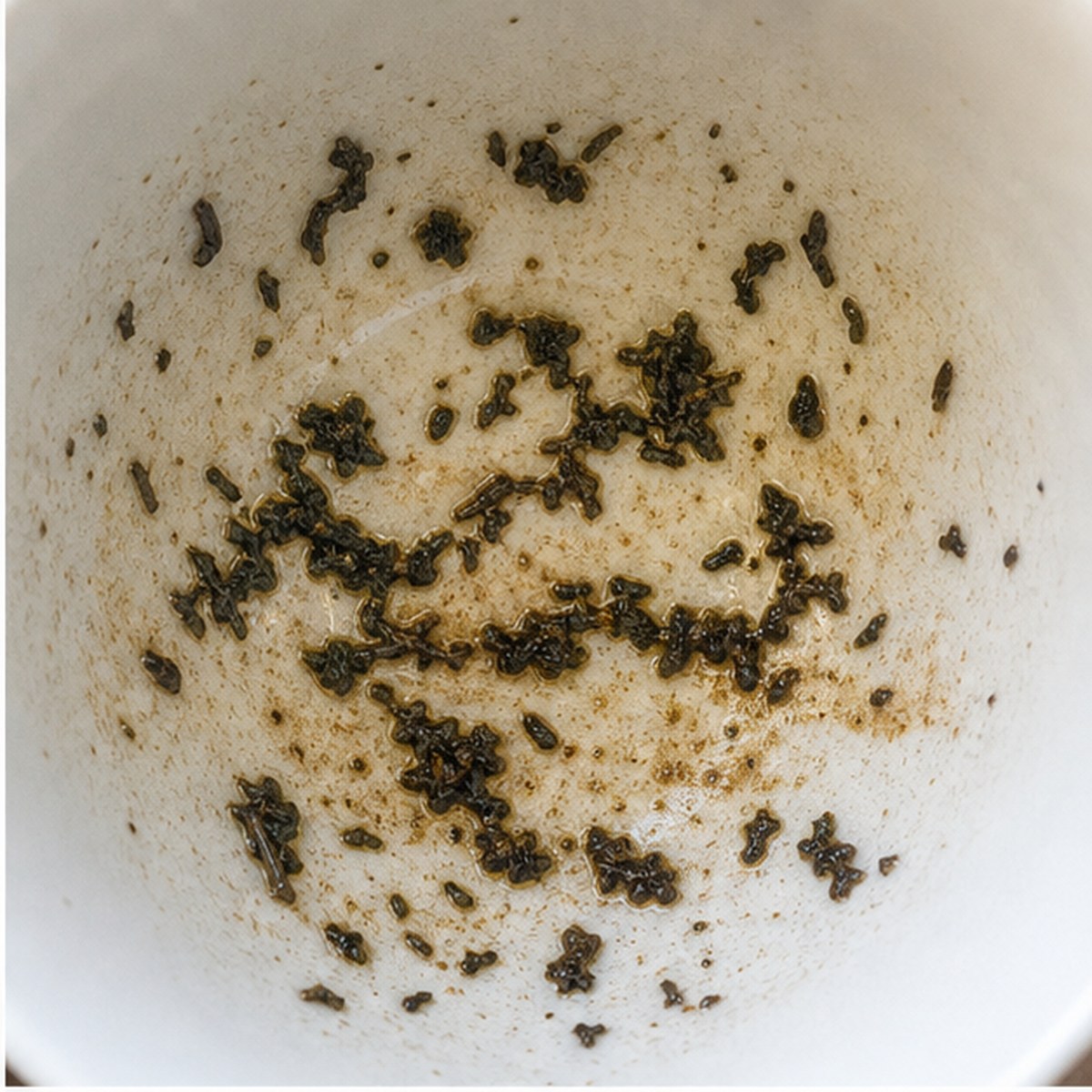 Water tea leaves cup variation one