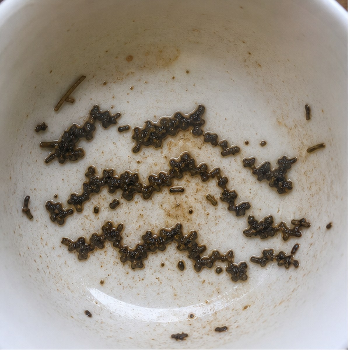 Wavy Lines tea leaf reading cup example