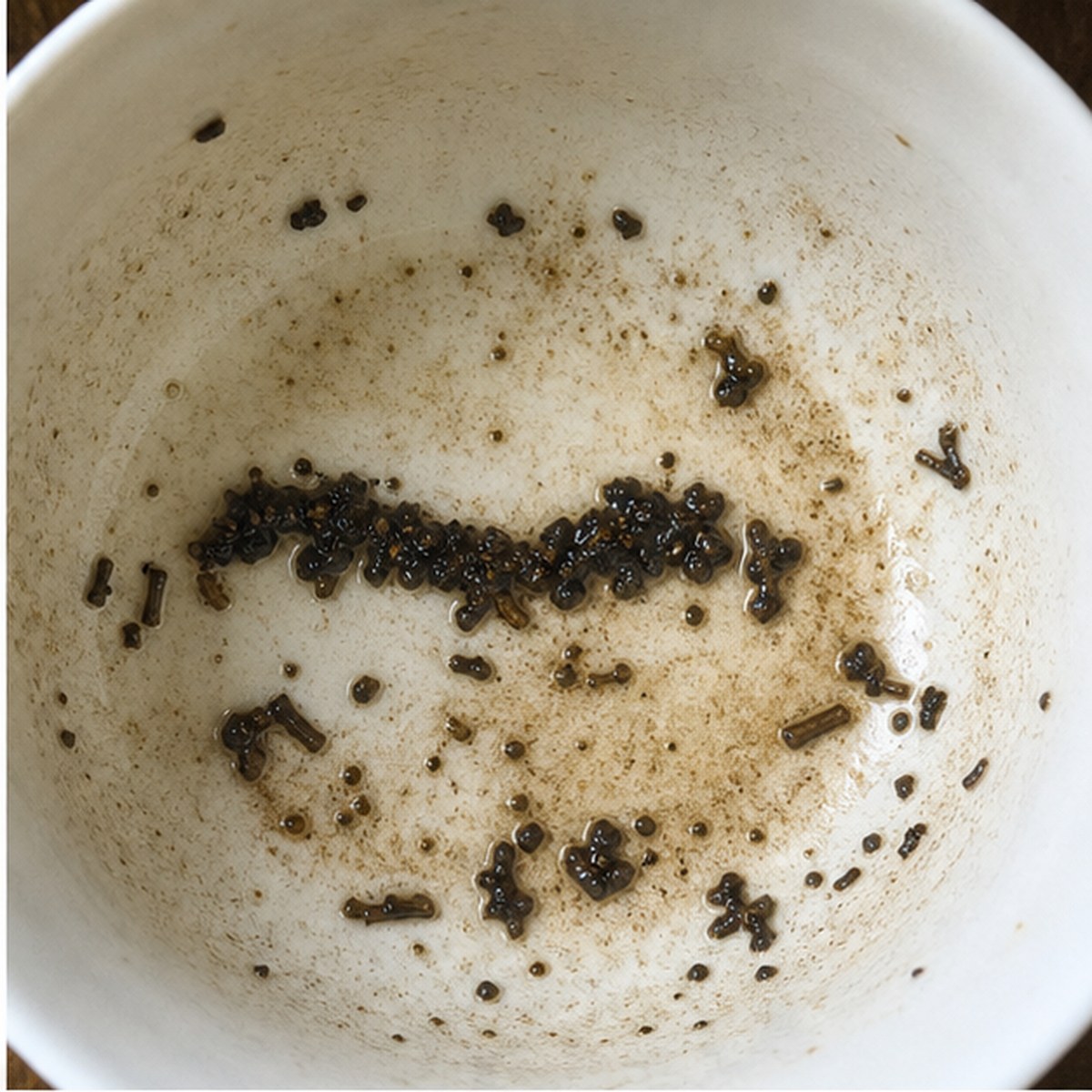 Weasel tea leaves cup variation one