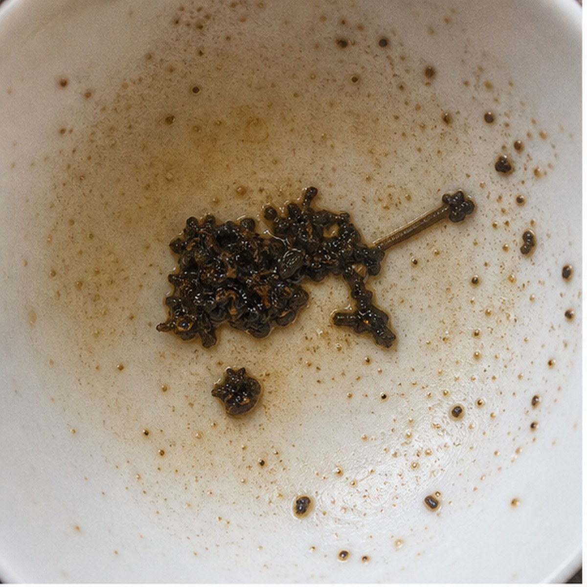 Wheelbarrow tea leaf reading cup example