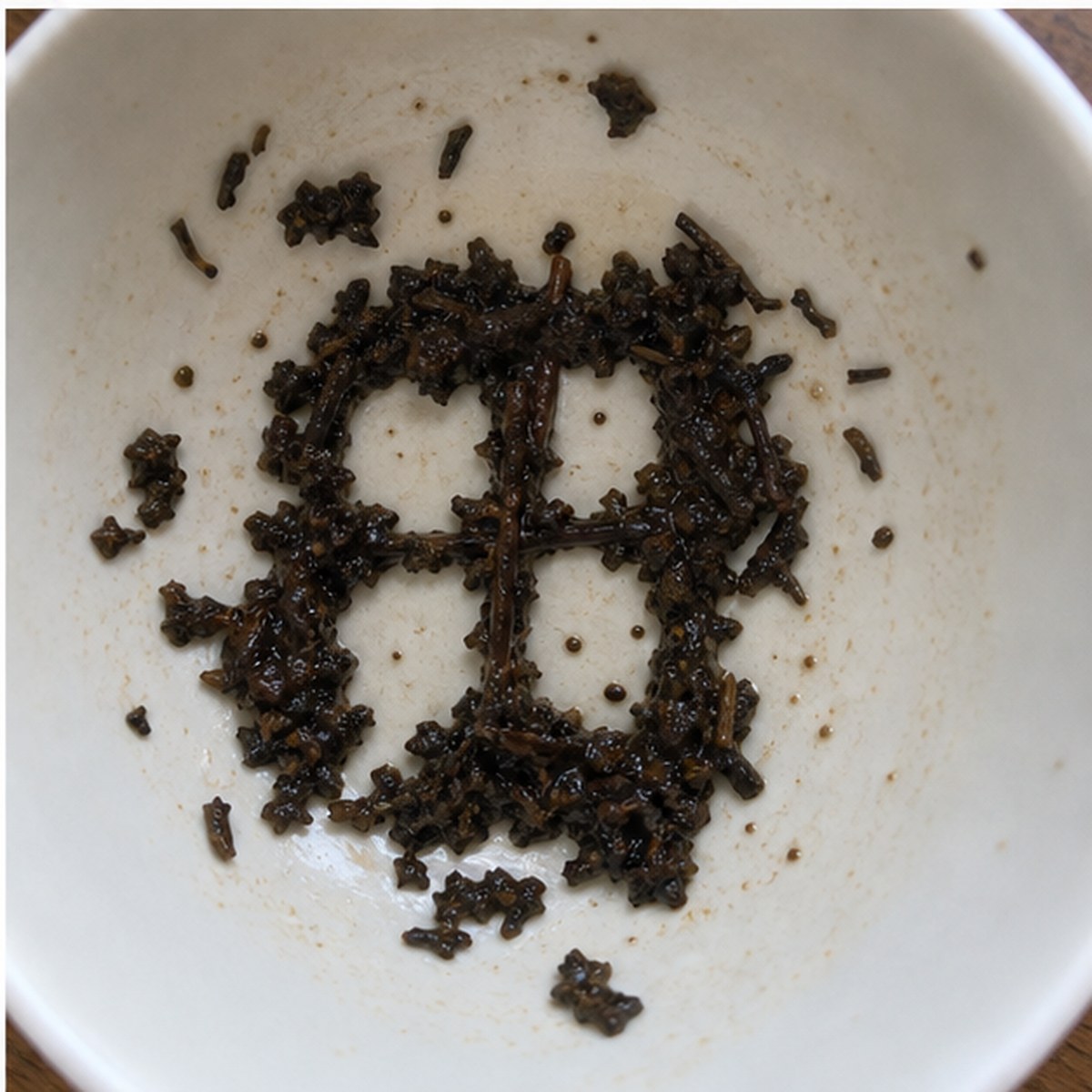 Window tea leaves cup variation three