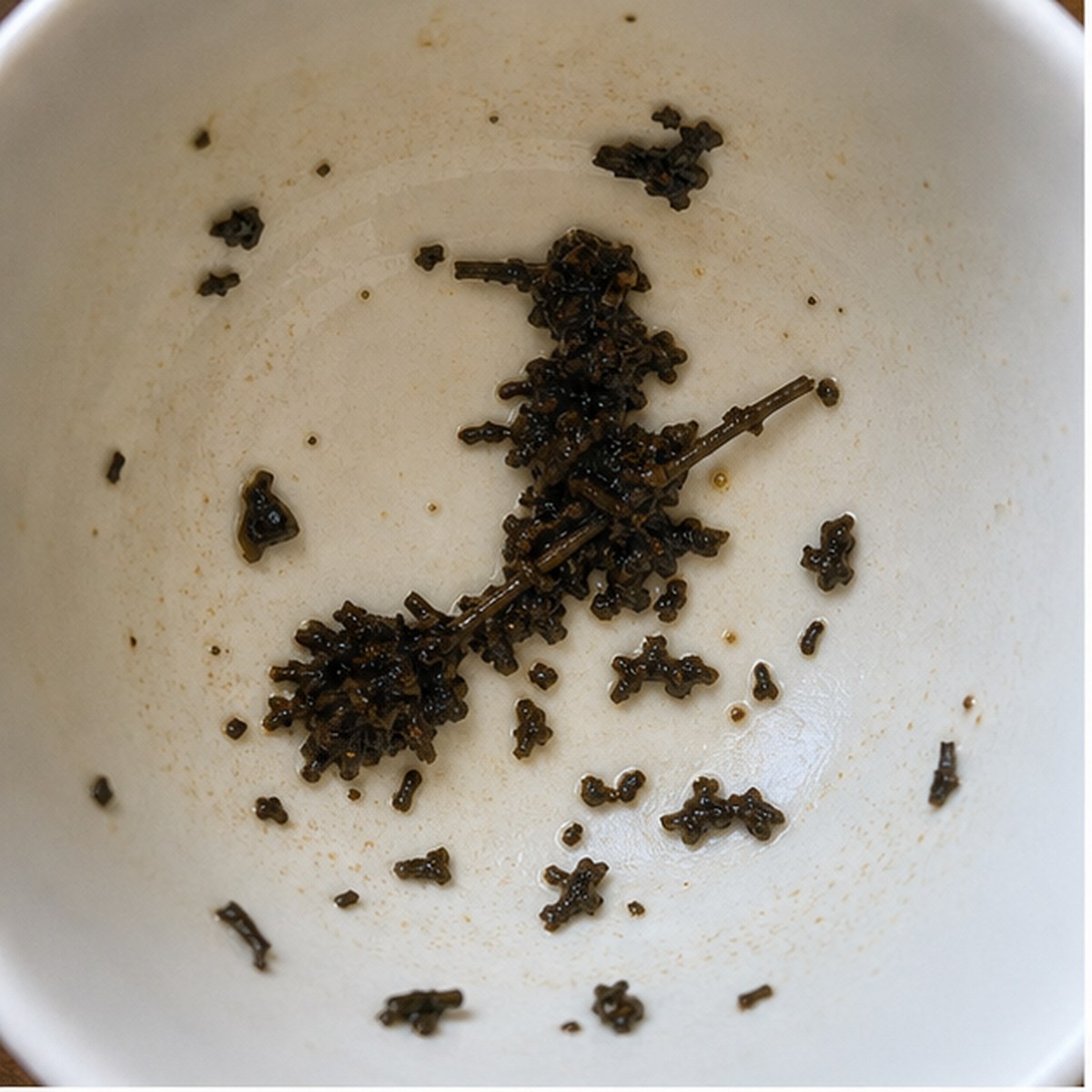 Witch On Broom tea leaf reading cup example