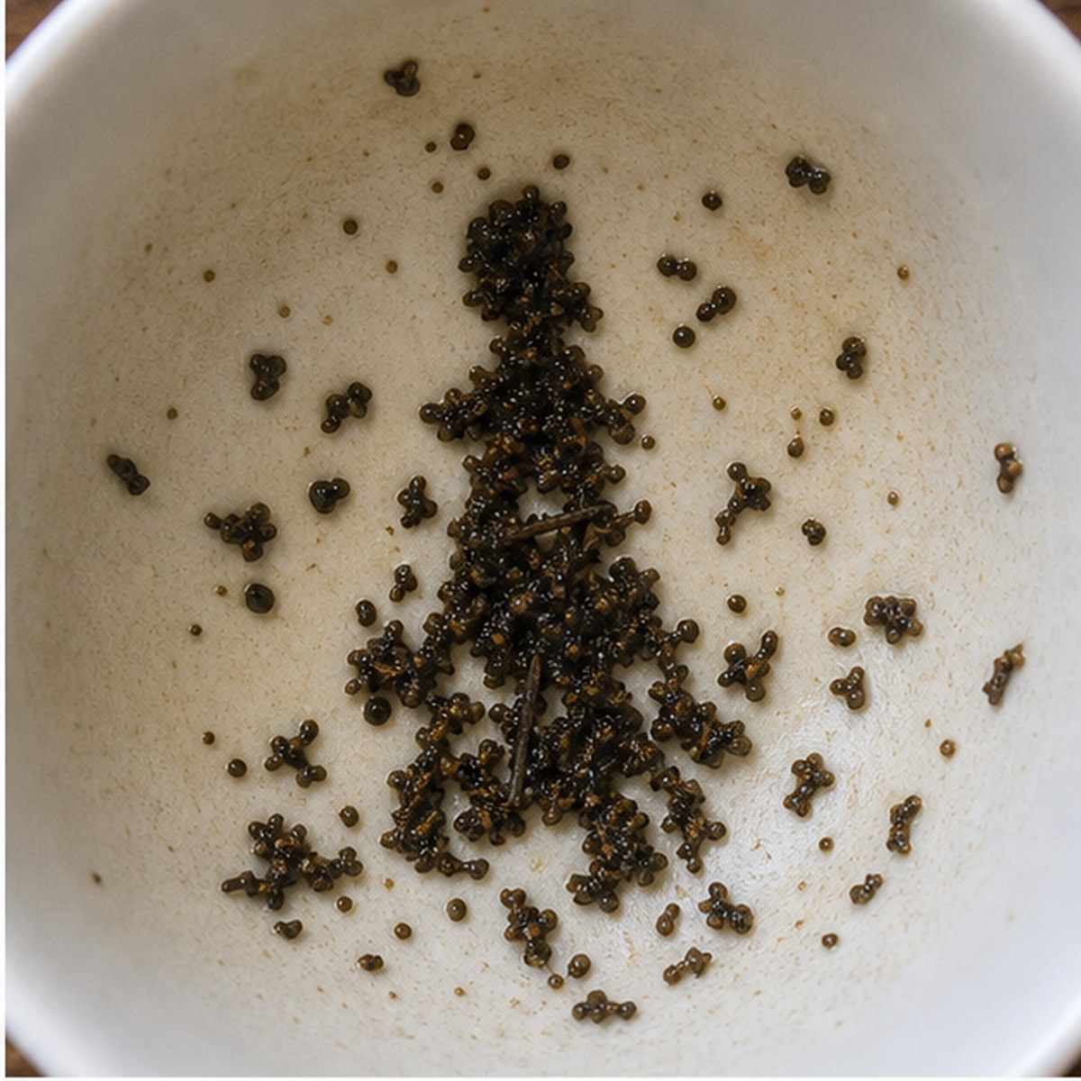 Woman tea leaves cup variation one