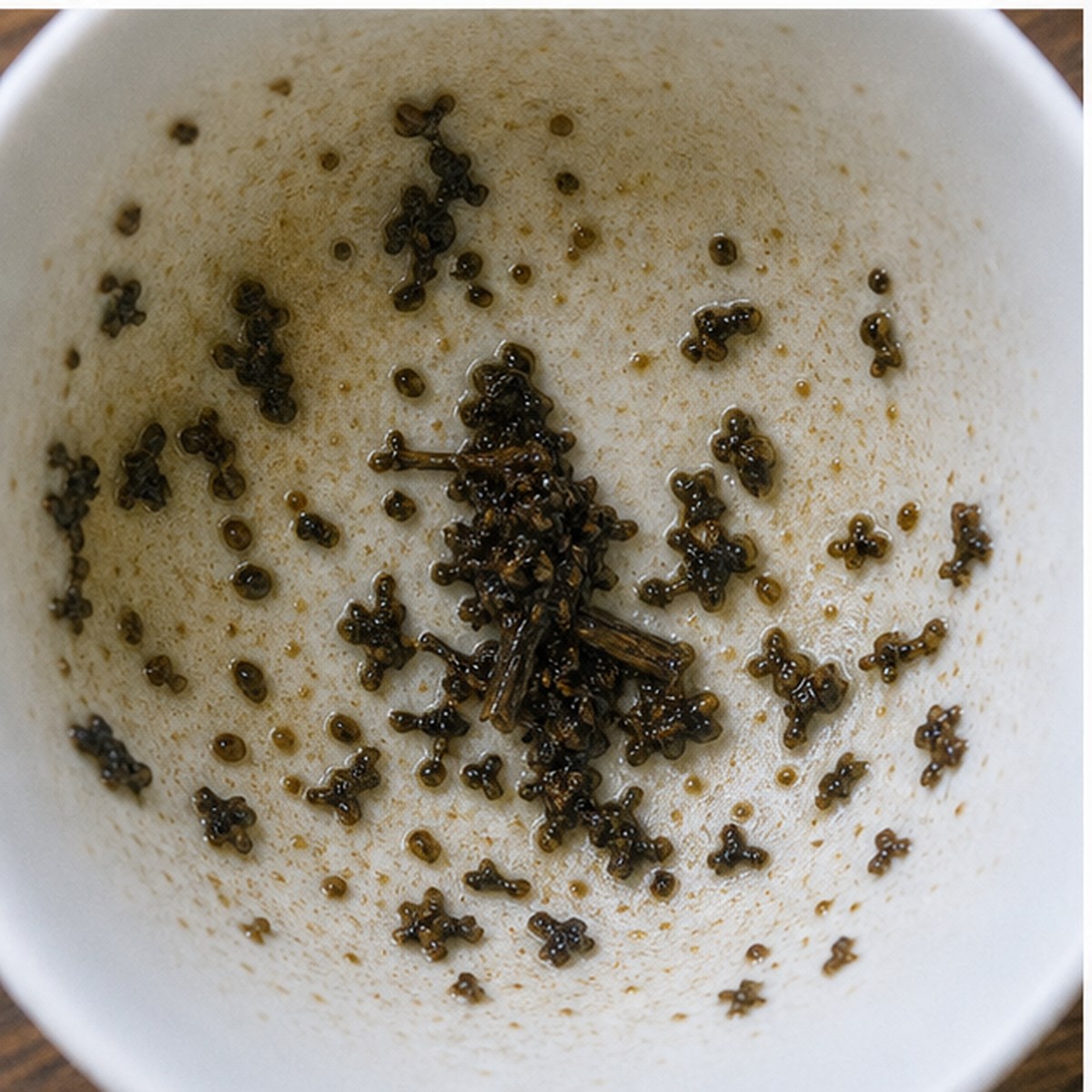 Woodpecker tea leaves cup variation two